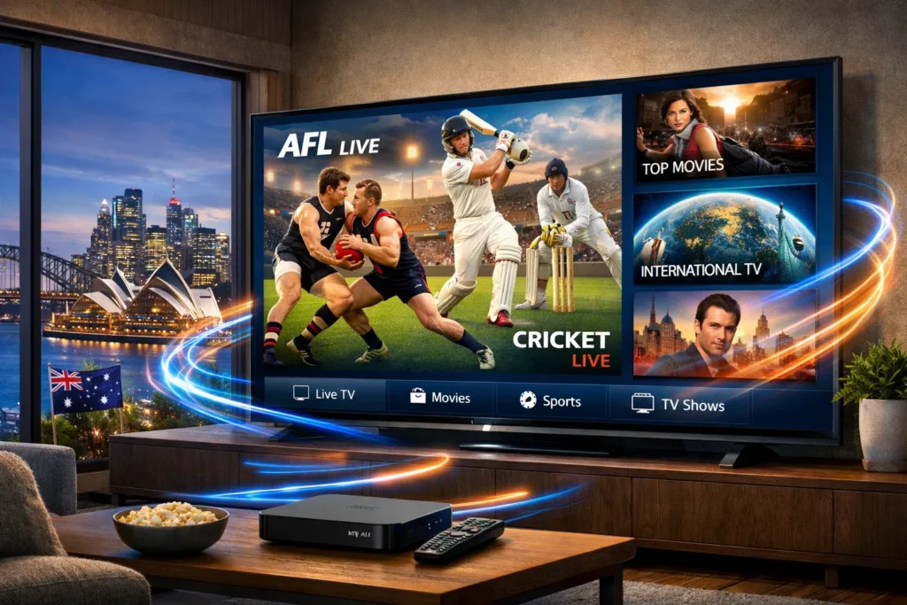 Best IPTV service provider in Australia streaming sports, movies, and live TV in 4K quality