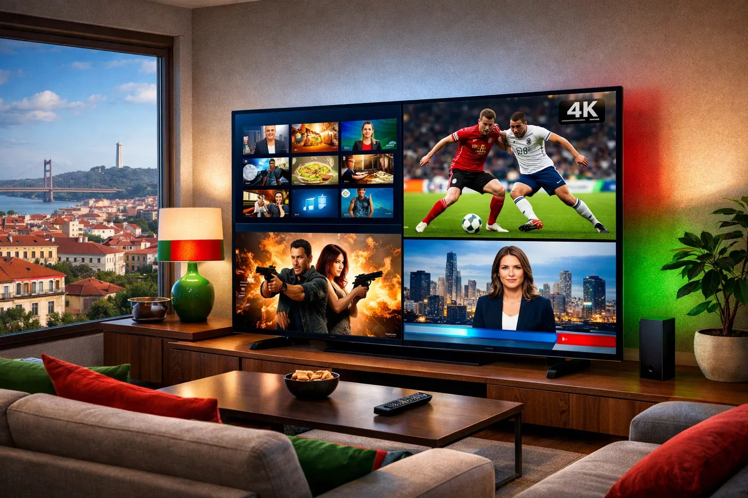 Melhor serviço IPTV em Portugal com canais HD, 4K e desporto ao vivo