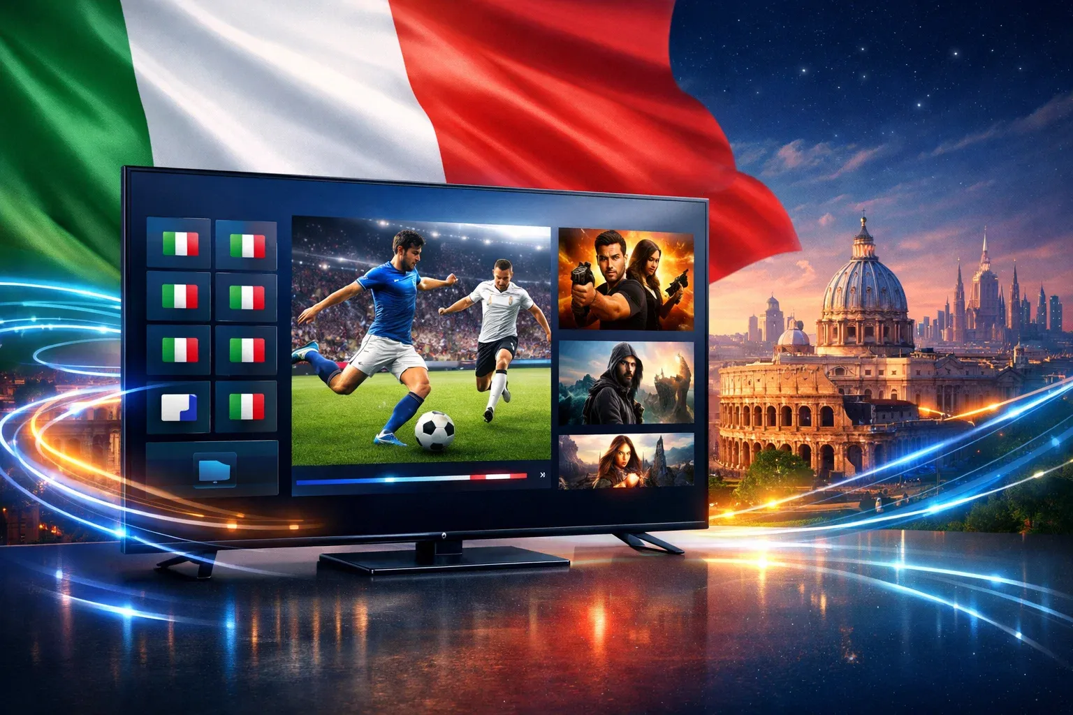 Miglior servizio IPTV in Italia con GetIPTV per streaming TV, sport, film e serie in HD e 4K