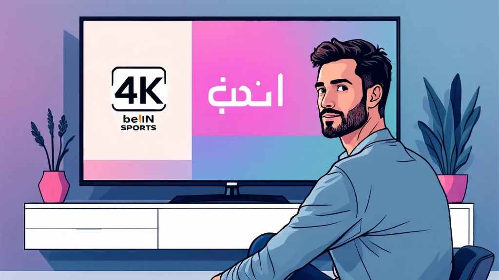 arabic iptv subscription showing beIN Sports MBC Al Jazeera 4K channels