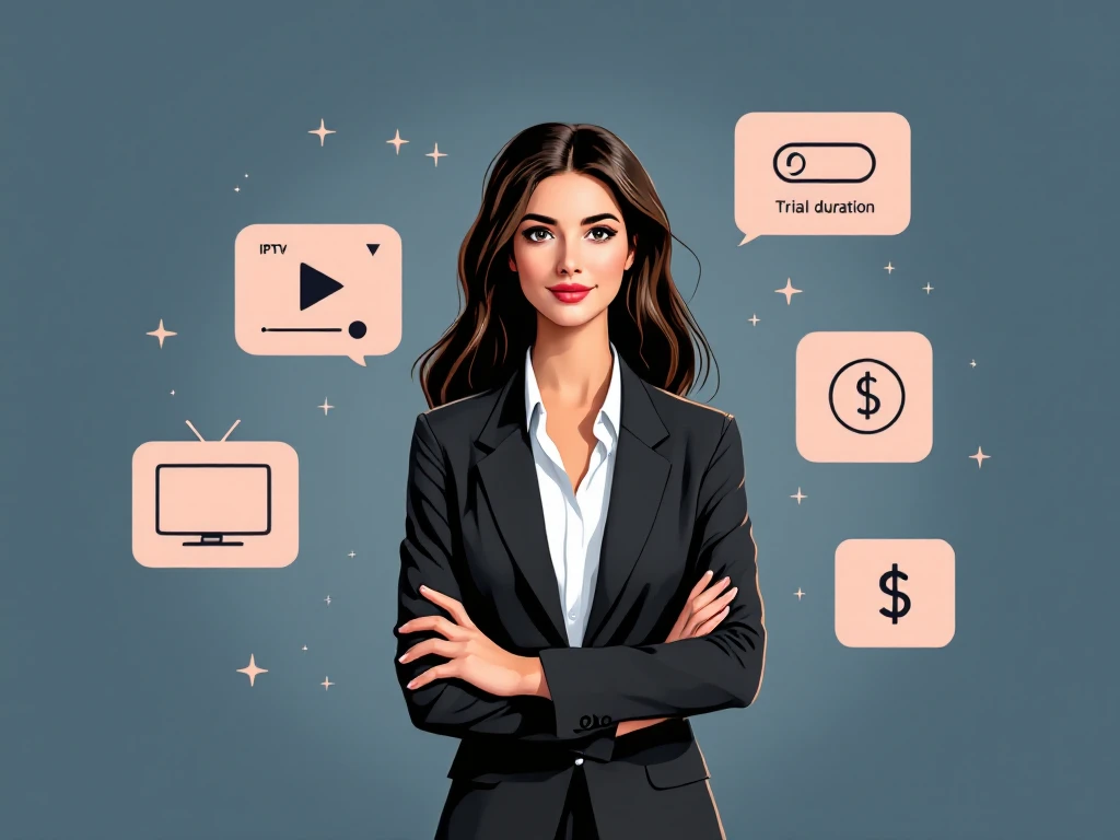 iptv free trial credentials on Android TV box screen
